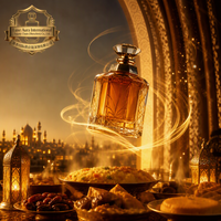 Huile de parfum sur le thème du Ramadan, ensemble de parfums personnalisés, ambre chaud, unisexe, flacon en verre cristal, marque privée