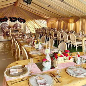 Silla de Madera con Respaldo de Ratán, Estilo Provincial Francés, Vintage, <span class=keywords><strong>para</strong></span> Banquetes, Bodas y Eventos, Estilo Luis - Product Image 4