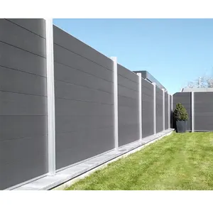 Pannelli di recinzione compositi in legno impermeabile all'ingrosso pannelli di recinzione giardino esterno zaun privacy wpc recinzione