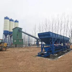 Trabajos de construcción Planta dosificadora de hormigón estacionaria completamente automática Precio 60M3/H Planta mezcladora de hormigón listo para mezclar hecha en China