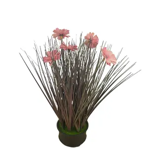 ดอกไม้ประดิษฐ์ประดิษฐ์สำหรับใช้ในครัวเรือนแบบ PJ-004ดอกไม้ PVC ที่ละเอียดอ่อนดอกไม้ผ้าบางละเอียดดอกไม้ผ้าบางละเอียดหญ้าต้นหอมของพืชสวน