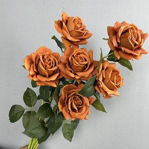 Elegante Arreglo de Rosas Artificiales de Seda con Hojas para Centro de Mesa de Boda, Decoración para Fiestas en Casa - Product Image 2