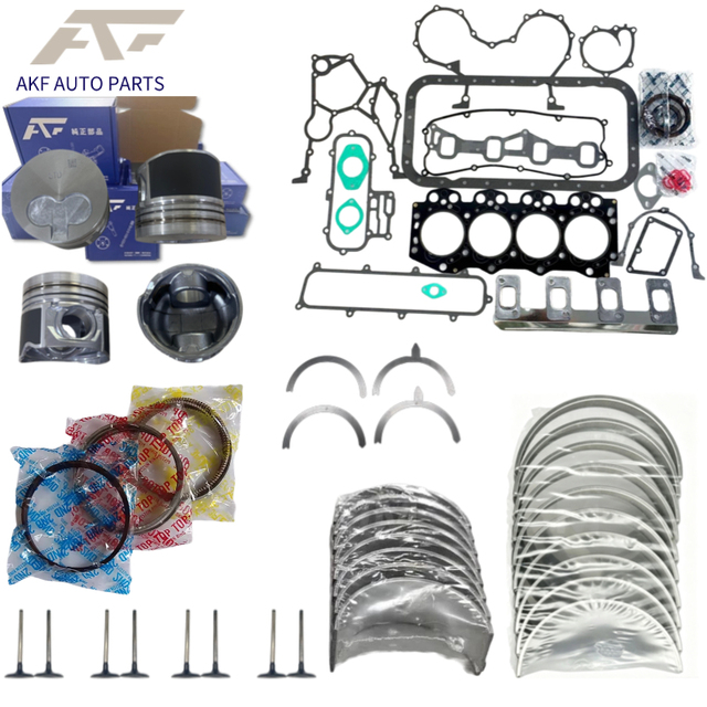 Car Engine J2 JS Auto Engine Systems Overhaul Gasket Kit Piston & Parts Valve Main Connecting Rod Bearing Set for Hyundai 2.7D