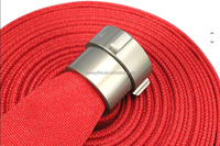 Tuyau d'incendie de qualité supérieure rouge/blanc, à simple/double gaine, 2/3 couches, avec raccord NH