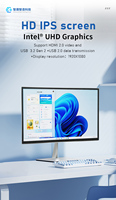 Computadora Todo en Uno de Alta Calidad de 24" 27" con Panel IPS, Resolución 1920*1080, CPU Intel HX i5 i7 de 13ª y 14ª Generación, RAM DDR4
