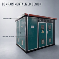Poste de transformation compact préfabriqué de type boîtier extérieur YBW européen  Style Box Substation