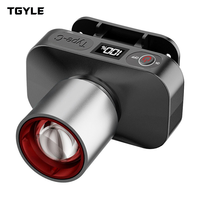 Lampe frontale LED super lumineuse avec zoom, étanche, rechargeable et portable, avec affichage de la batterie rotatif
