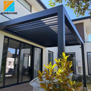 Hoogwaardige Buitenstructuur Luxe Waterdichte Gemotoriseerde Tuinluifel Tuinhuisje Met Lamellen Gemotoriseerde Pergola Voor Gebruik In De Tuin - Product Image 6