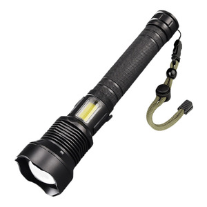 Trung quốc sản xuất Tactical <span class=keywords><strong>Torch</strong></span> 100 lumens không thấm nước <span class=keywords><strong>LED</strong></span> Cắm trại ánh sáng đèn flash cảm ứng & có thể sạc lại xách tay - Product Image 5