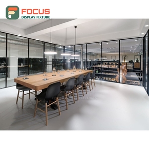 Freestanding Coffee Merchandise Display Rack Wood Slat Panel Cup Lid Display Zone Storefront Coffee Display Rack - Product Image 6