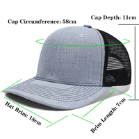 Gorra Trucker Unisex de Alta Calidad, 6 Paneles, de Algodón, con Bordado Personalizado, Estilo Casual para Verano