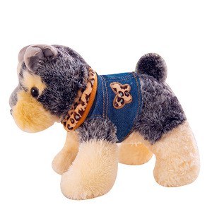 Peluche de <span class=keywords><strong>Perro</strong></span> <span class=keywords><strong>Schnauzer</strong></span> de Alta Calidad Personalizado con Relleno Suave - Product Image 5