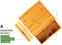 Boîte à capsules de café en bois de bambou, boîtes de rangement pour thé, tiroir de rangement pour tasses à café