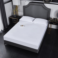 Drap-housse en coton satiné d'Indonésie drap de lit double fourrure avec bandes élastiques draps de lit avec bandes élastiques