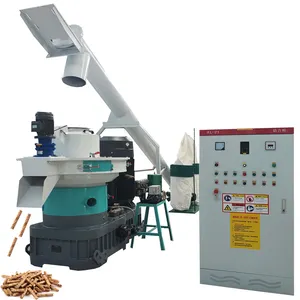 Ring type wood pellet mill used for agro forestry residues straw cotton stalk rice husk peanut shell bamboo empty fruit branch