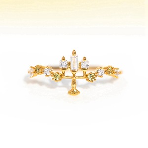 Principessa serie zircone anello di bellezza e la bestia carino teiera candela fiore rosa anello regolabile per le donne gioielli di moda - Product Image 6