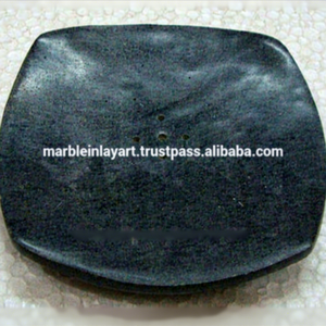Black Soapstone Handmade Indian Incense <b>Burner</b> for Home Use - Product Image 1