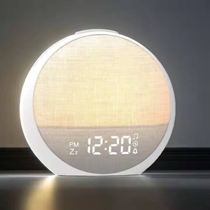 Réveil Lumineux Multicolore avec Sons Radio Coucher et <span class=keywords><strong>Lever</strong></span> de Soleil, Bruit Blanc, Lumières de Réveil pour Utilisation Extérieure, Horloge avec Affichage de l'<span class=keywords><strong>Heure</strong></span> - Product Image 4