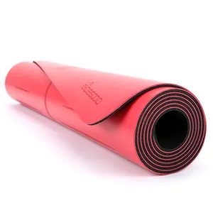 Tappetino Yoga in pelle PU PU importato di lusso facile da pulire riciclato in gomma naturale antiscivolo