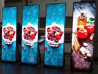 Pantalla LED para Interiores P1.86, Estructura de Piso y Ventana, Gabinete para Carteles Digitales, Letrero Electrónico, 800 Nits, IP31