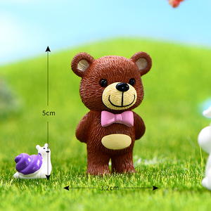 Mini Osito de Peluche Kawaii, Adorno de Escritorio, Figuras de Ositos de Peluche de PVC para Jardín de Hadas, Micropaisaje, Decoración del Hogar y Oficina - Product Image 6