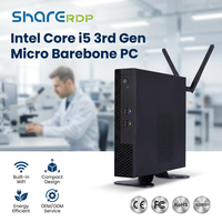 Mini PC Sharerdp Micro Barebone de 3.ª Generación con Procesador Core I5 3317U/3337U/3437U, Computadora de Escritorio Compacta para Negocios con WiFi, Proveedor de Fábrica