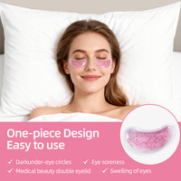 Masque oculaire réutilisable Badu en gel pailleté avec compresse froide/chaude pour la fatigue oculaire, la sécheresse, la réduction des gonflements et le soulagement de la douleur