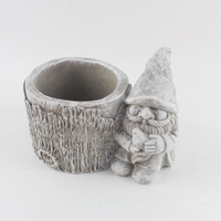 Pot Bunga Semen Abu-abu Buatan Tangan untuk Natal, Desain Klasik untuk Penggunaan di Lantai atau Gantung, Cocok untuk Pembibitan