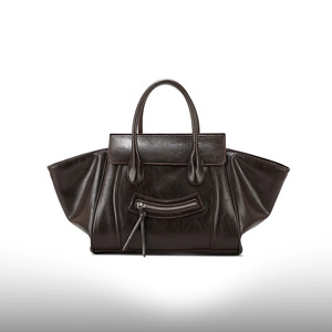 Factory Custom Fashionable Smile Face Bag Women Large Capacity Crossbody Tote Premium <b>Leather</b> Handbag - Product Image 1