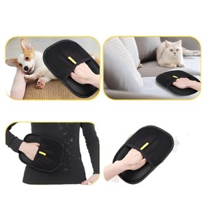 Gants anti-statiques pour animaux de compagnie, brosse double sens pour enlever les poils, pour les propriétaires de chats et de chiens, nettoyage des poils d'animaux - Product Image 1