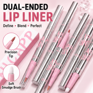 Delineador de Labios Mate de Doble Punta con Pincel, Larga Duración, Aspecto Natural, Logotipo Personalizado, Fabricante de Marca Privada - Product Image 1
