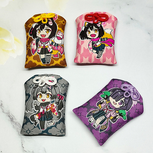 Customized OMaMori Japanese Anime Souvenir Charm Luck Amulet Woven Fabric Technique Sewing Style Love Textile Gift Craft