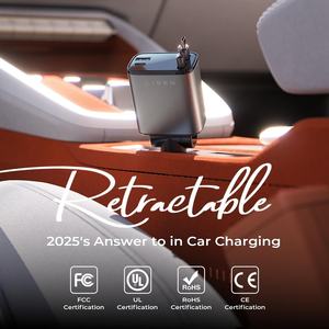 Chargeur de voiture rétractable LISEN 69W USB-C pour <span class=keywords><strong>iPhone</strong></span> 17 16 15 Pro Max Air – Adaptateur universel de charge rapide pour voiture et mobile - Product Image 5