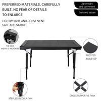 Table IGT pliable en aluminium légère et portable pour barbecue, pique-nique, camping, cuisine, plage, jardin, randonnée et voyages en extérieur