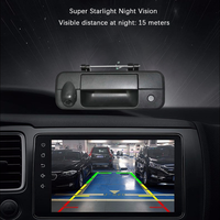 Caméra de recul Hesida étanche 1080P noire pour poignée de hayon de camion, vision nocturne, compatible avec Toyota Tundra 2007-2013