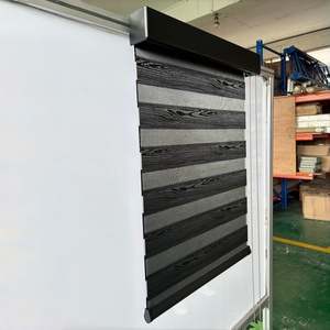 Pattern <strong>Printed</strong> Zebra <strong>Blinds</strong> Manual Bead Chain Day Night Window <strong>Roller</strong> Shades with Aluminum Cassette - Product Image 2