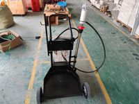 Pumpmaster 2 - Distributeur d'huile mobile monté sur chariot à commande pneumatique, rapport 3:1, pour fûts de 205 litres
