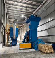 Compacteur-presseur hydraulique entièrement automatique pour la gestion des déchets, destiné à la compression du carton usagé/boîtes en carton ondulé et des films, piloté par PLC