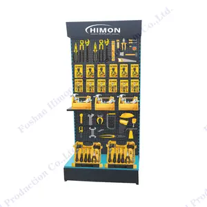 Customize Metal Pegboard Accessories Display Stand Store Shops Power Tool Display Stand Rack With Hooks