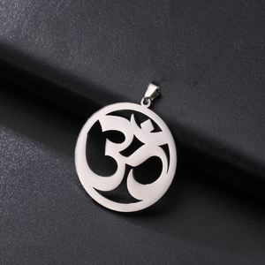 Ciondolo Myshape Aum Om Ohm, Simbolo Sanscritico, Charm Spirituale Yoga per Creazione di Gioielli, Accessori in Acciaio Inossidabile - Product Image 6