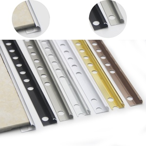 Profilés en aluminium argenté pour coins <span class=keywords><strong>de</strong></span> mur en céramique, garnitures métalliques <span class=keywords><strong>quart</strong></span> <span class=keywords><strong>de</strong></span> cercle <span class=keywords><strong>de</strong></span> Foshan, pour bordure <span class=keywords><strong>de</strong></span> carrelage - Product Image 4