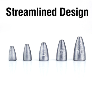 मछली पकड़ने के नमूनों से निपटने के लिए ग्रीन बॉक्स-पैक 1.8 जी-10 गसिंकर मोड्स लीड वजन मछली पकड़ने के सामान - Product Image 3