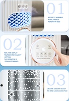 Ventilador de Aire Acondicionado de Doble Función con Control Remoto, Pantalla Táctil, Humidificación por Pulverización, Movimiento Vertical, Combinación de Frío y Calor