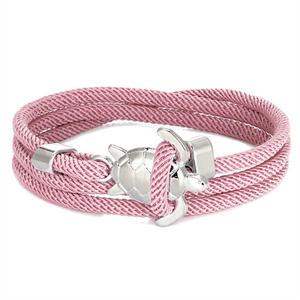 Corde de Milan réglable multicouche Bracelet à tricoter en fil d'alliage de tortue colorée Bracelets enveloppants tissés - Product Image 6