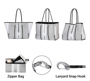 Brand New Hot Salefashion Grand Large Étanche Mode Femmes Piscine 2024 Rose Emballage Sacs Néoprène Plage Sac Fourre-Tout - Product Image 5