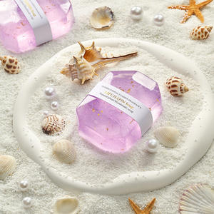 Jabón de Diamante en Forma de Gema de Cristal con Lámina de Oro, Jabón Natural en Barra para Aclarar la Piel, Jabón para Limpiar Manos y Cuerpo, Regalos de Boda - Product Image 5