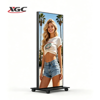 Écran d'affichage numérique LED intérieur Xgcled P1.86 avec flight case, design pliable et connectable, WiFi/USB, garantie 1 an - Noir