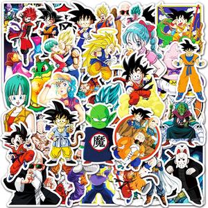 50 Uds Cool Anime colección de dibujos animados pegatina No repetir promoción regalos decorativos Graffiti mezcla diferentes pegatinas conjunto - Product Image 2