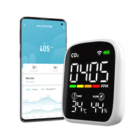 Analyseur de gaz professionnel, moniteur de compteur de CO2, détecteur d'air, détecteur de dioxyde de carbone, testeur de CO2 NDIR, alarme CO2 ppm avec Tuya Wifi