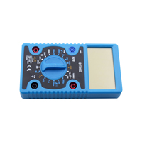 Multimètre numérique LCD DT700D, testeur de tension AC/DC, de courant, de résistance, testeur de diode HFE, testeur de continuité, DMM portable avec cordons de test